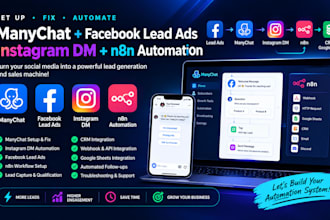 build fix manychat facebook leads ads social media automation instagram dm n8n