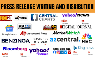 draft press release writing, PR distribution, submit press release, online press