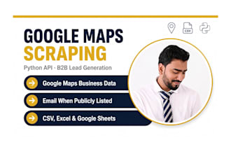 deliver massive google maps scraping using API python