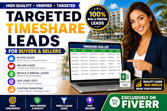 deliver targeted timeshare leads for buyers and sellers
