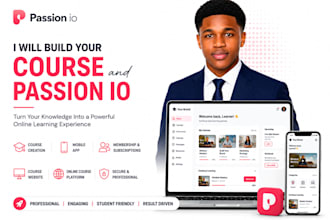 build your passion io course app, scoreapp assessment and course website