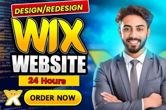 build wix website design, redesign wix website or wix online store, wix studio