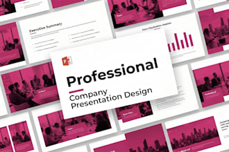 design powerpoint presentation, business sales slide, company investor deck, ppt