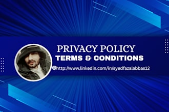draft professional website privacy policy