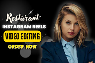 create instagram reels resturant food cooking recipe video editing ads and promo