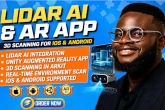 do lidar ai, unity augmented reality app,3d scanning in arkit for android or IOS