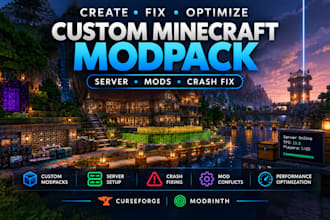 create fix optimize custom minecraft modpack server crash curseforge modrinth