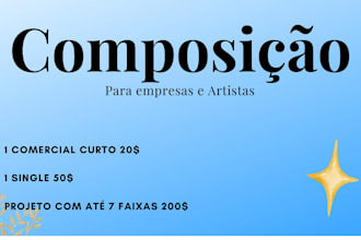 compor sua musica independente do estilo em ptbr