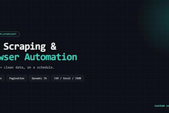 build a python playwright bot to scrape data or automate website tasks