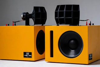 design speaker enclosure subwoofer box speaker cabinet and 3d cad