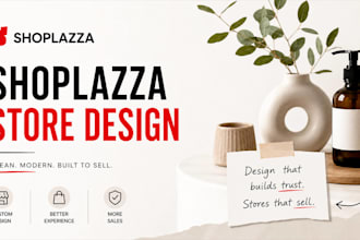 design and build a professional shoplazza ecommerce storefront