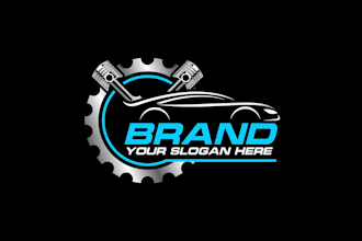unique automotive, car repair, detailing and racing logo design