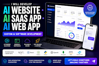 ai website development ai software developer, ai saas app, ai chatbot