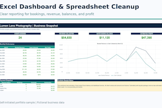 build a custom excel dashboard