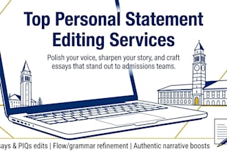 edit your personal statements or college admissions essays
