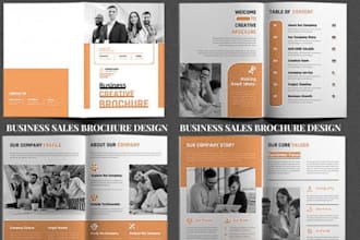 design real estate development investment proposal, land plot sales brochure