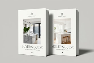 design real estate buyer seller guide listing presentation brochure lead magnet