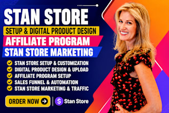 stan store setup digital product design affiliate program stan store marketing