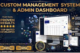 build a custom management system with admin dashboard