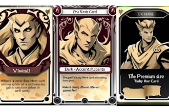 design custom card game art trading cards playing card tabletop games uno cards