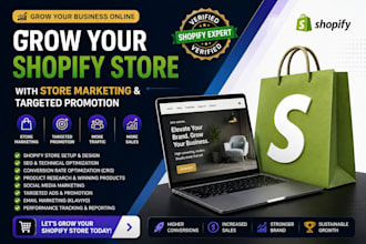 grow shopify store with store marketing and targeted promotion
