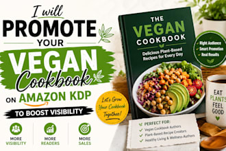 promote your vegan cookbook on amazon KDP to boost visibility