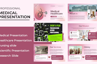 do powerpoint presentation, medical healthcare slides, nursing clinical design