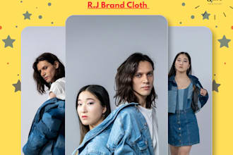 design 3 attractive instagram posts for clothing brands