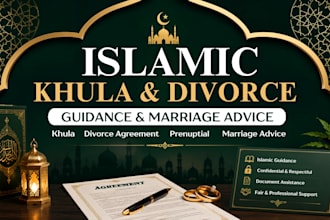 provide islamic divorce, khula and prenuptial agreement guidance
