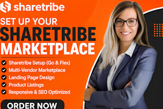 setup sharetribe marketplace website, sharetribe go flex b2b multivendol mvp ux