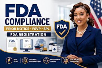 fda prior notice, fsvp, fda registration, prior notice filing and spl submission
