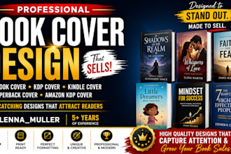 design book cover, book cover design, paperback book cover, ebook cover design
