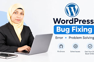 fix wordpress bugs, errors, issues and website problems