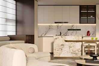 create realistic 3d interior rendering for your home design