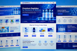 build peptide website peptide store research peptide store supplement website