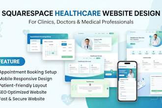 modern squarespace healthcare clinic medical website squarespace booking