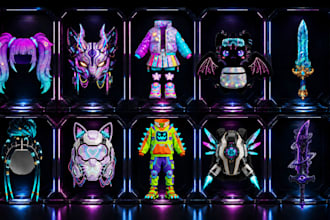 create custom roblox ugc accessories and 3d game assets