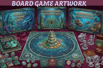 design board game artwork card frame design card game artwork tabletop game card