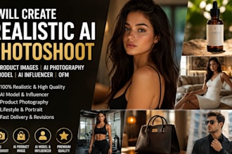 realistic ai photoshoot ai product image photography ai model ai influencer ofm