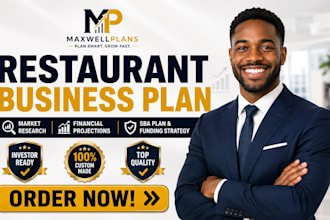 write restaurant cafe bakery food truck business plan sba loan financial model