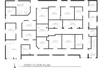 do 2d floor plan, furniture, textured plan, electrical plan for airbnb