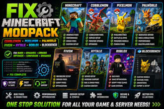 fix minecraft modpack cobblemon pixelmon palworld fivem hytale roblox blockbench