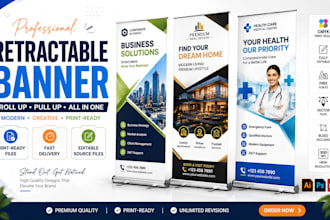 design roll up, banner retractable banner, pull up banner
