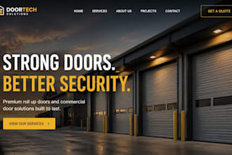 design wix roll up door website commercial door website garage website
