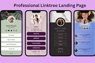 create and setup a linktree beacons ai carrd taplink landing page bio link page