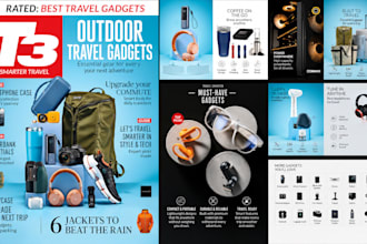 design furniture product catalog, magazine ads lookbook pdf lead magnet layout