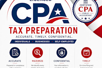 audit financials sign and file your tax return as a licensed CPA