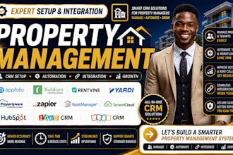 setup appfolio buildium rentvine yardi propertyware zapier rentmanager zoho CRM