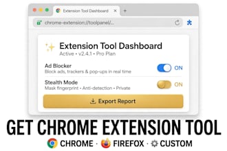 create chrome extension or firefox extension for you