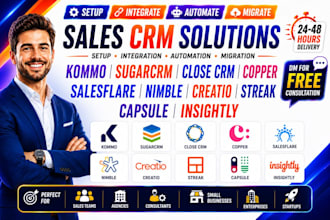 kommo sugarcrm close CRM copper salesflare nimble streak capsule insightly